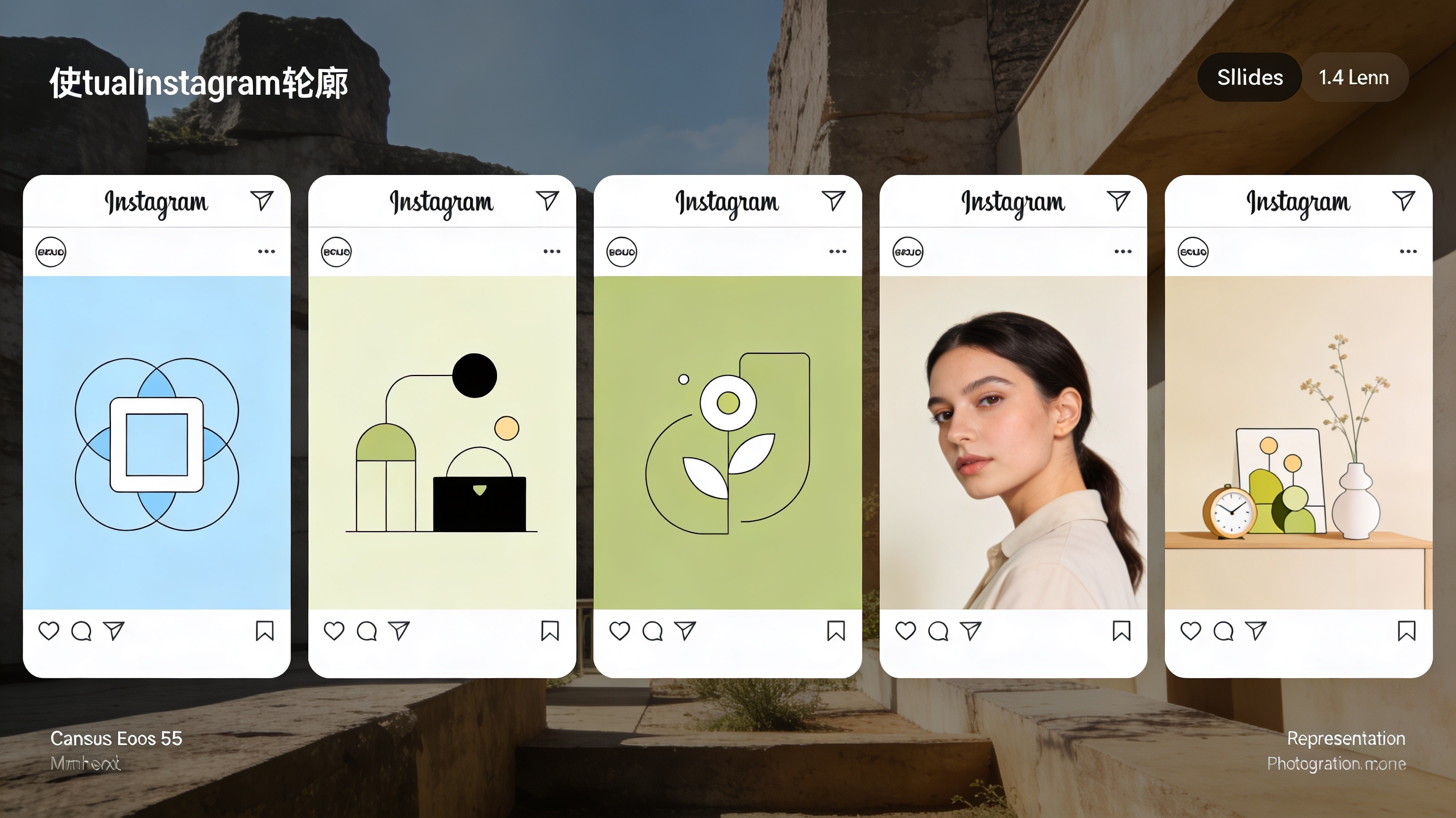 Carrousel Instagram présentant des étapes d'une stratégie marketing pour freelance, avec des illustrations modernes et épurées. Chaque diapositive montre une étape clé avec un titre clair et une icône représentative. Couleurs douces et professionnelles, style flat design.